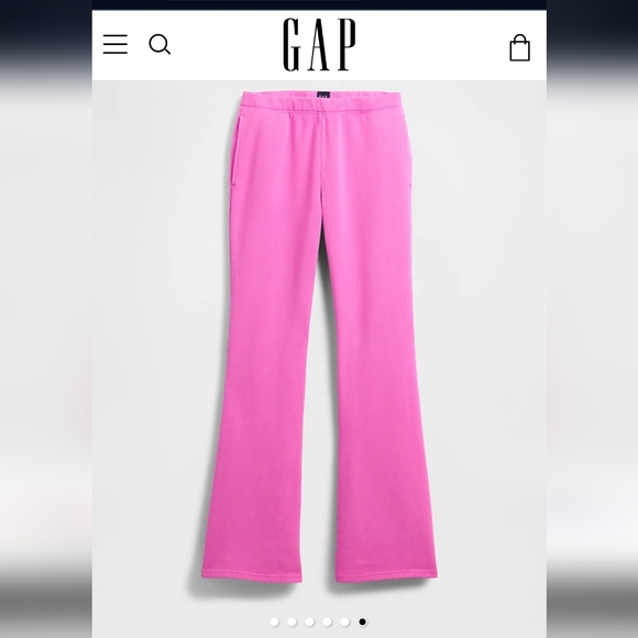 GAP Flare Sweatpants 🩷 Sugar Plum Neon Pink - Picture 2 of 9